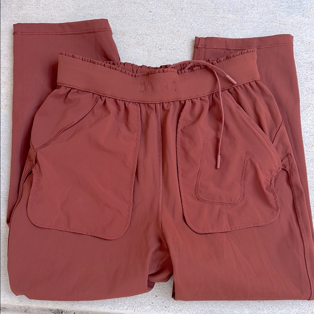 Lululemon Rust Red Drawstring Pants - Picture 9 of 11